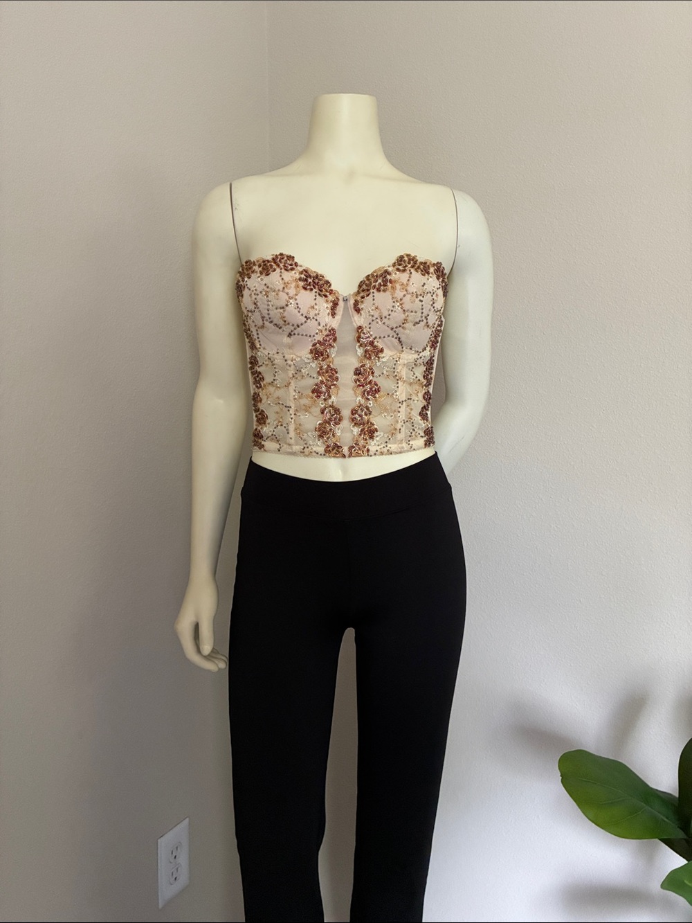 Vintage Marciano Beaded Bustier